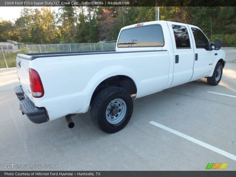 Oxford White / Medium Flint 2004 Ford F350 Super Duty XLT Crew Cab