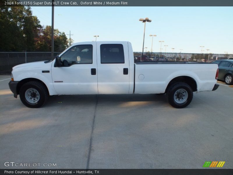 Oxford White / Medium Flint 2004 Ford F350 Super Duty XLT Crew Cab