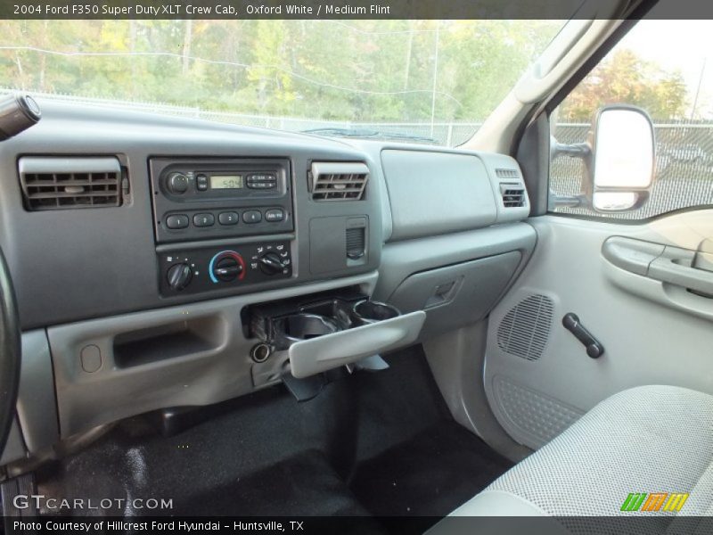 Oxford White / Medium Flint 2004 Ford F350 Super Duty XLT Crew Cab
