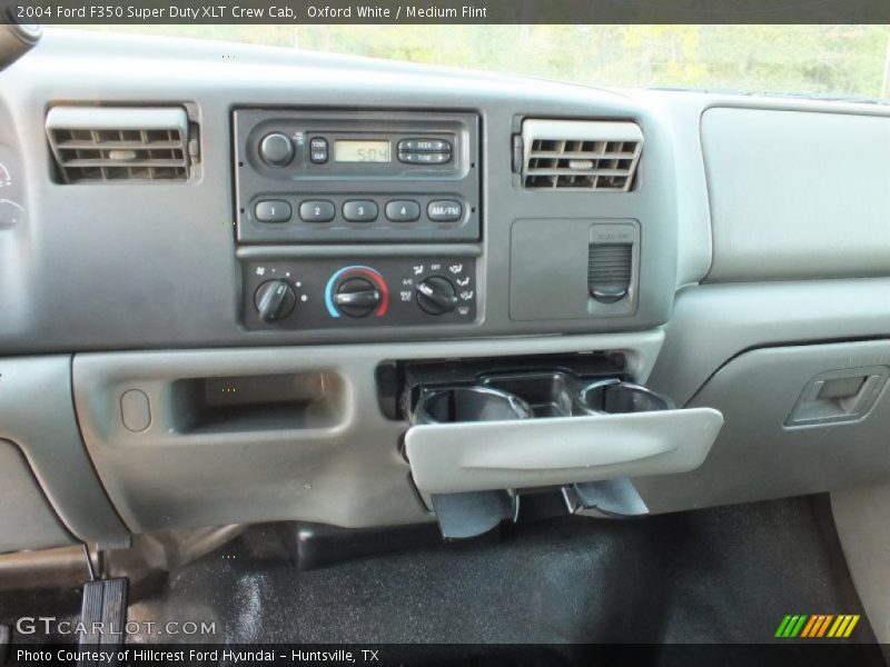 Oxford White / Medium Flint 2004 Ford F350 Super Duty XLT Crew Cab