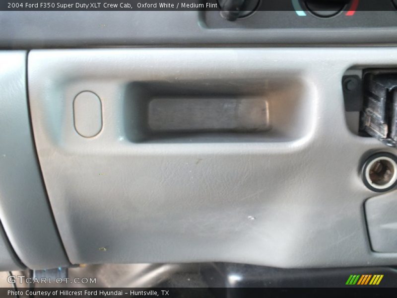 Oxford White / Medium Flint 2004 Ford F350 Super Duty XLT Crew Cab