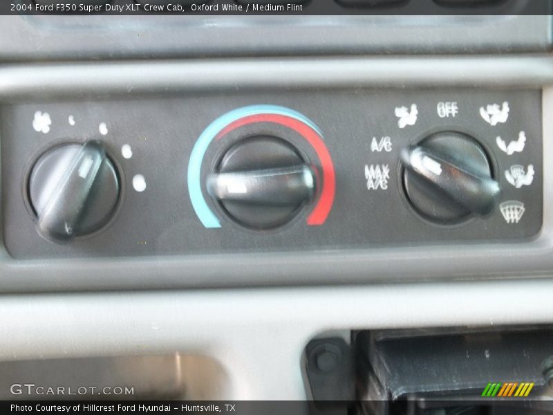 Oxford White / Medium Flint 2004 Ford F350 Super Duty XLT Crew Cab