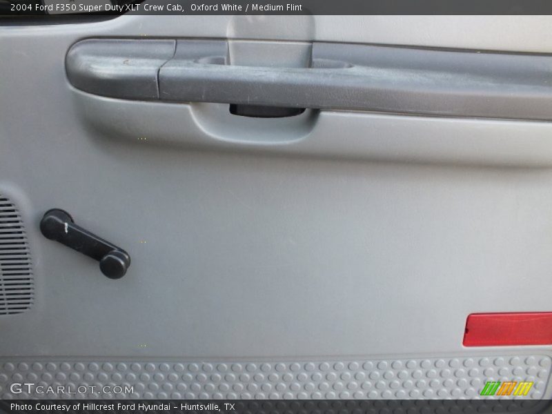 Oxford White / Medium Flint 2004 Ford F350 Super Duty XLT Crew Cab
