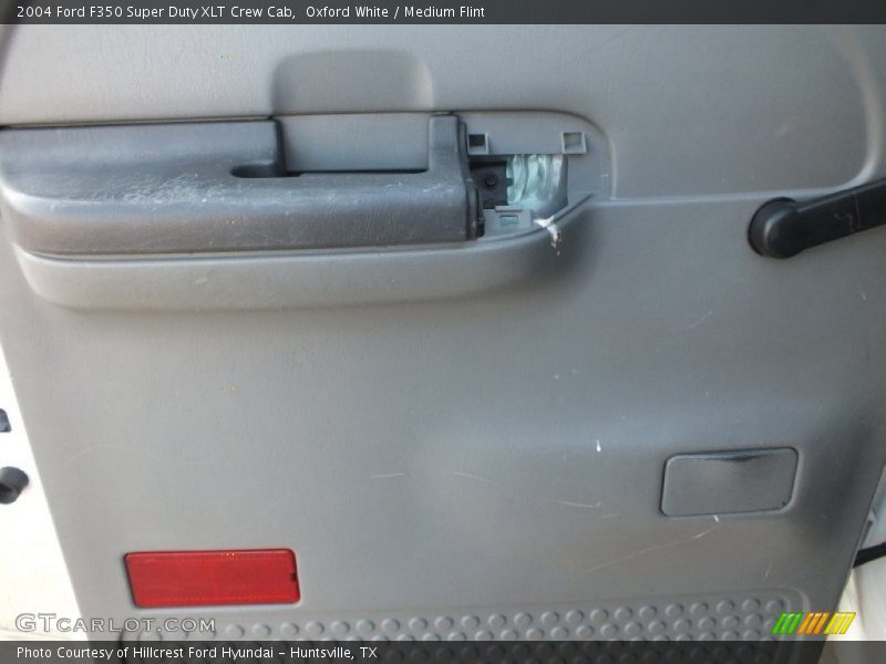 Oxford White / Medium Flint 2004 Ford F350 Super Duty XLT Crew Cab