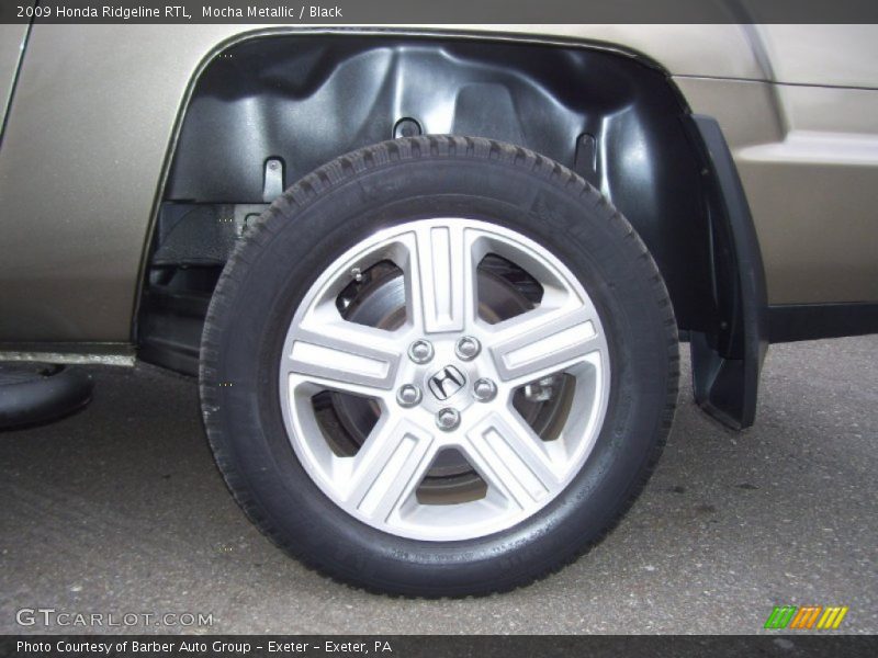 Mocha Metallic / Black 2009 Honda Ridgeline RTL