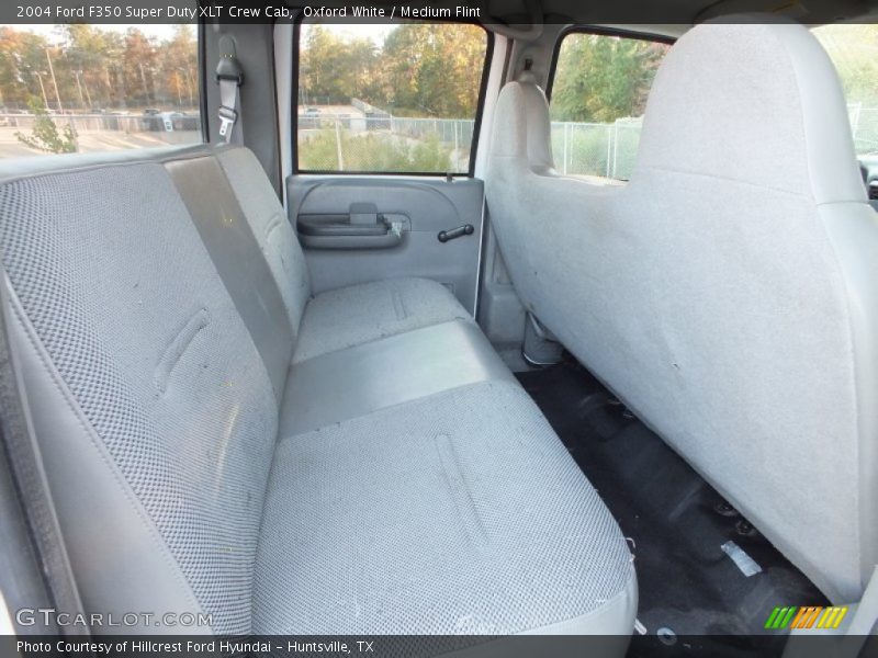 Oxford White / Medium Flint 2004 Ford F350 Super Duty XLT Crew Cab