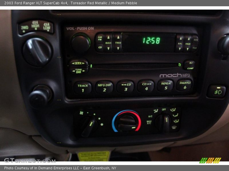 Toreador Red Metallic / Medium Pebble 2003 Ford Ranger XLT SuperCab 4x4