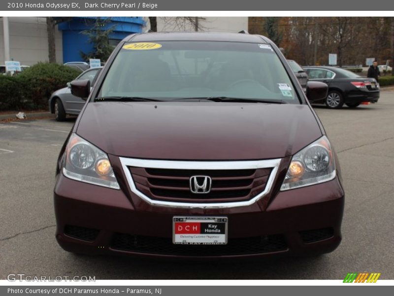 Dark Cherry Pearl / Beige 2010 Honda Odyssey EX