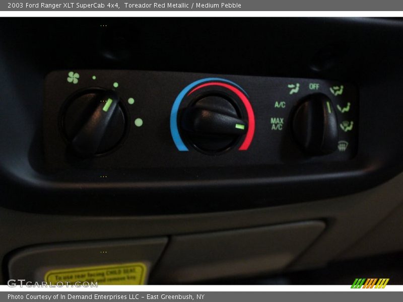 Toreador Red Metallic / Medium Pebble 2003 Ford Ranger XLT SuperCab 4x4