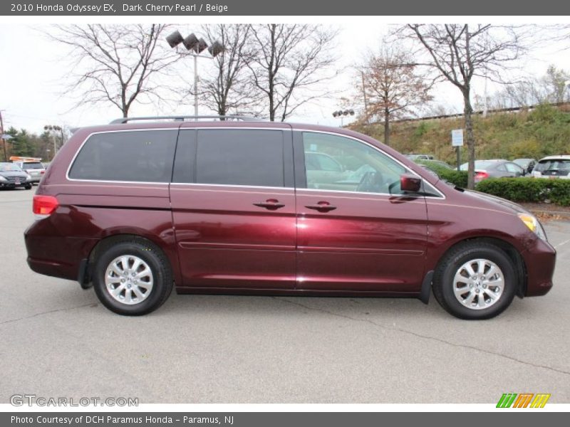 Dark Cherry Pearl / Beige 2010 Honda Odyssey EX
