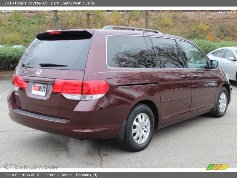 Dark Cherry Pearl / Beige 2010 Honda Odyssey EX