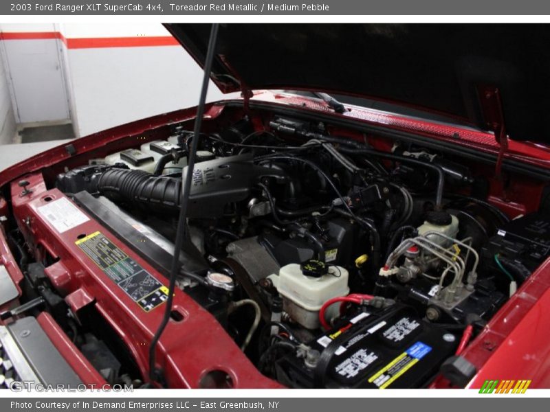 Toreador Red Metallic / Medium Pebble 2003 Ford Ranger XLT SuperCab 4x4