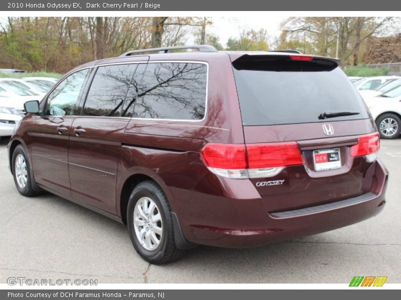 Dark Cherry Pearl / Beige 2010 Honda Odyssey EX