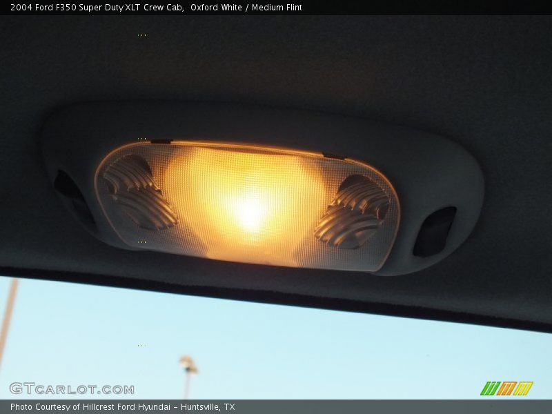Oxford White / Medium Flint 2004 Ford F350 Super Duty XLT Crew Cab