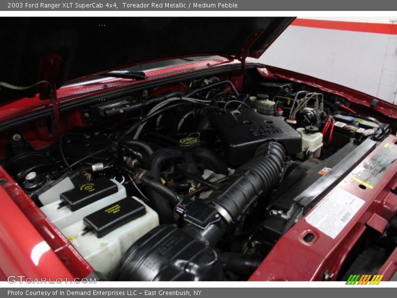 Toreador Red Metallic / Medium Pebble 2003 Ford Ranger XLT SuperCab 4x4