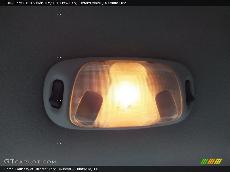 Oxford White / Medium Flint 2004 Ford F350 Super Duty XLT Crew Cab