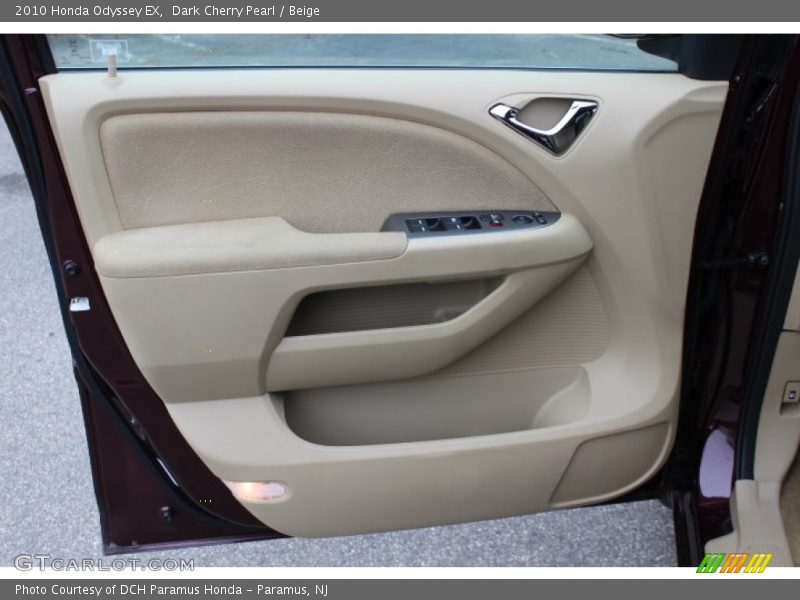 Dark Cherry Pearl / Beige 2010 Honda Odyssey EX
