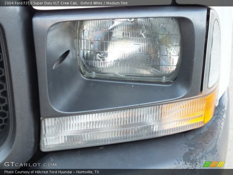 Oxford White / Medium Flint 2004 Ford F350 Super Duty XLT Crew Cab