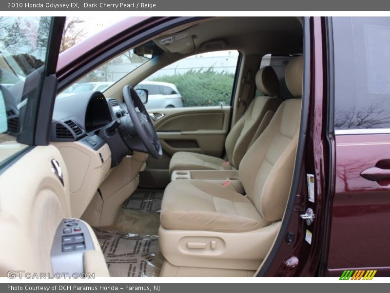 Dark Cherry Pearl / Beige 2010 Honda Odyssey EX