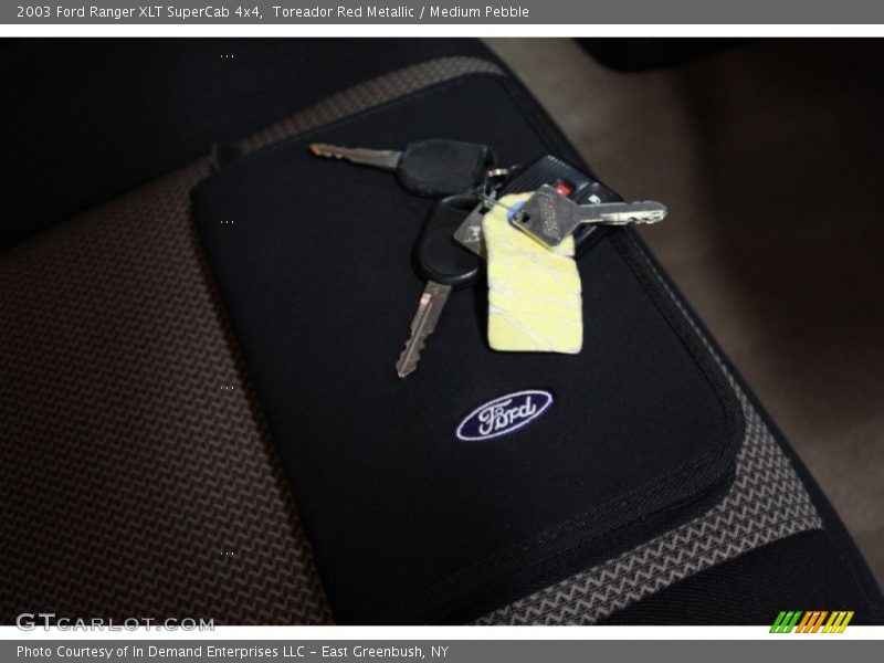 Toreador Red Metallic / Medium Pebble 2003 Ford Ranger XLT SuperCab 4x4