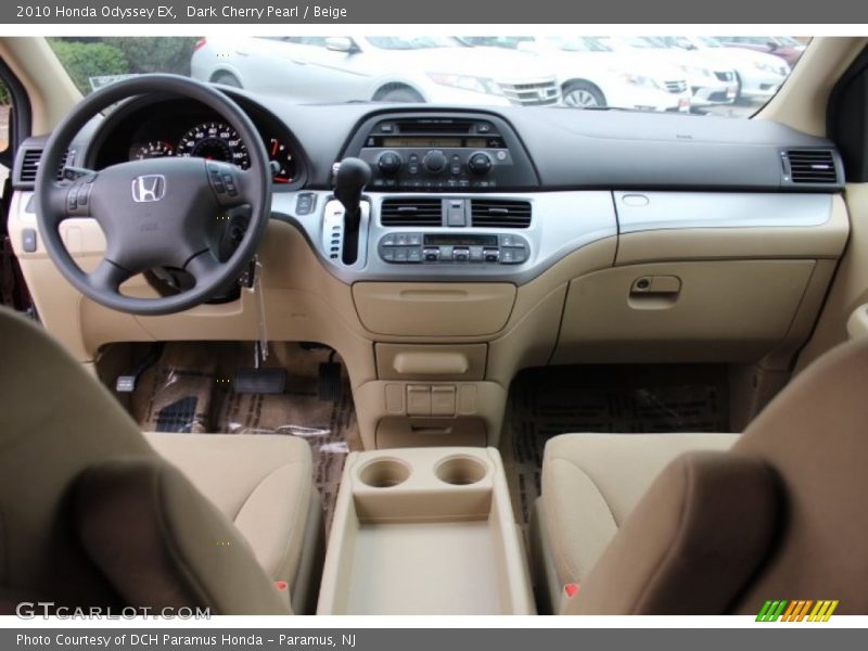 Dark Cherry Pearl / Beige 2010 Honda Odyssey EX