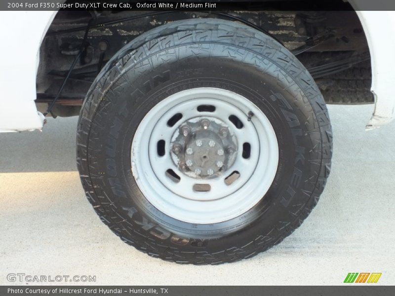 Oxford White / Medium Flint 2004 Ford F350 Super Duty XLT Crew Cab