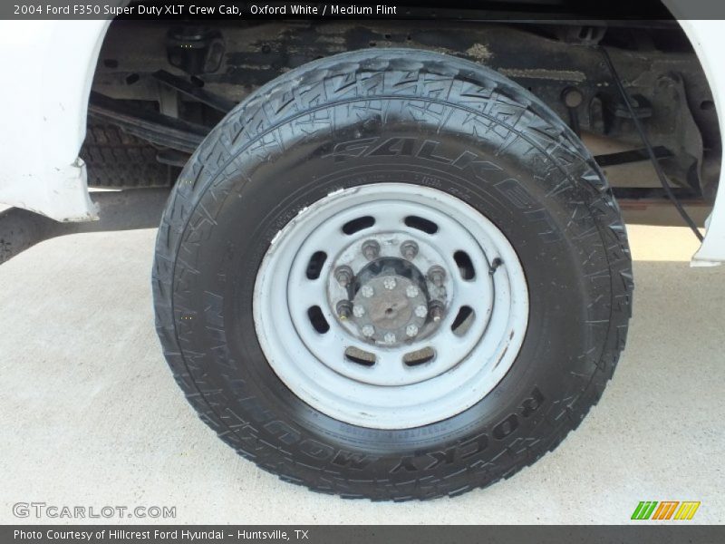 Oxford White / Medium Flint 2004 Ford F350 Super Duty XLT Crew Cab