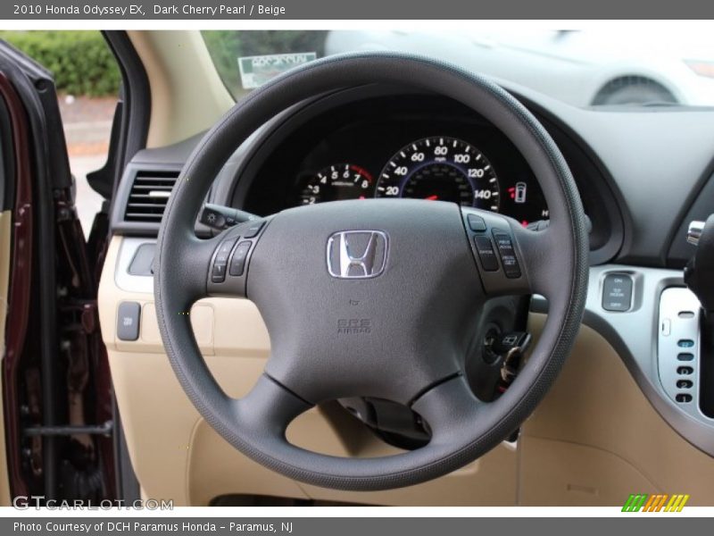 Dark Cherry Pearl / Beige 2010 Honda Odyssey EX