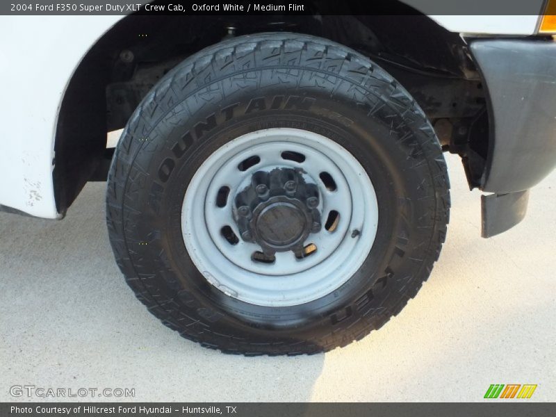Oxford White / Medium Flint 2004 Ford F350 Super Duty XLT Crew Cab