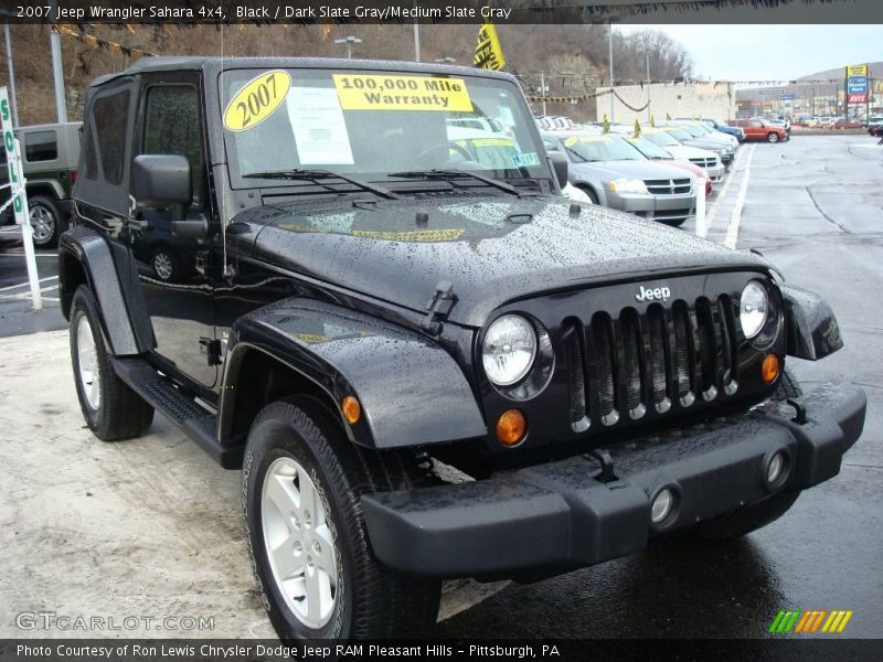 Black / Dark Slate Gray/Medium Slate Gray 2007 Jeep Wrangler Sahara 4x4