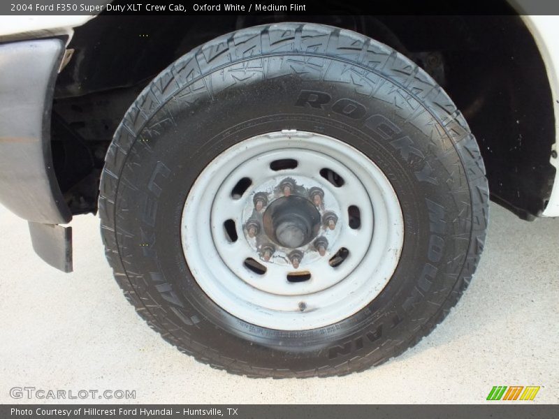 Oxford White / Medium Flint 2004 Ford F350 Super Duty XLT Crew Cab