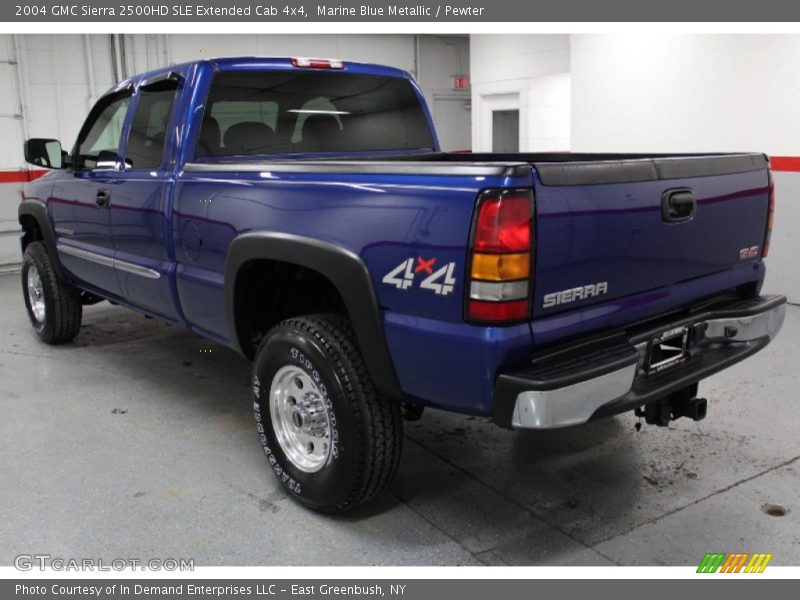  2004 Sierra 2500HD SLE Extended Cab 4x4 Marine Blue Metallic