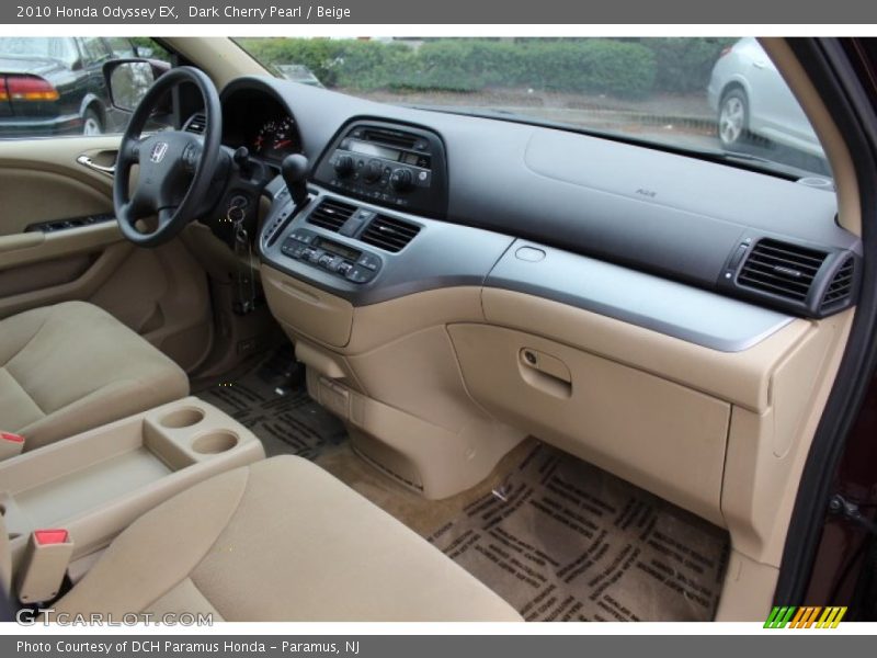 Dark Cherry Pearl / Beige 2010 Honda Odyssey EX