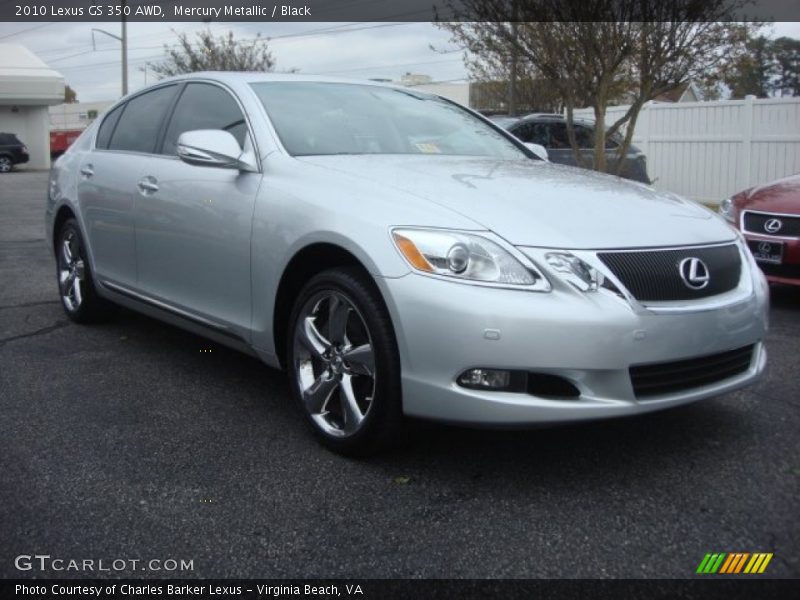 Mercury Metallic / Black 2010 Lexus GS 350 AWD