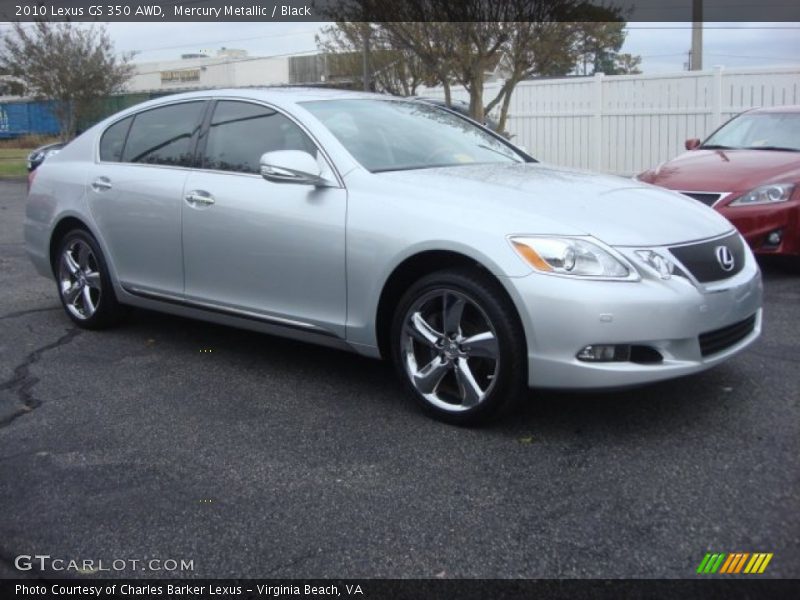 Mercury Metallic / Black 2010 Lexus GS 350 AWD