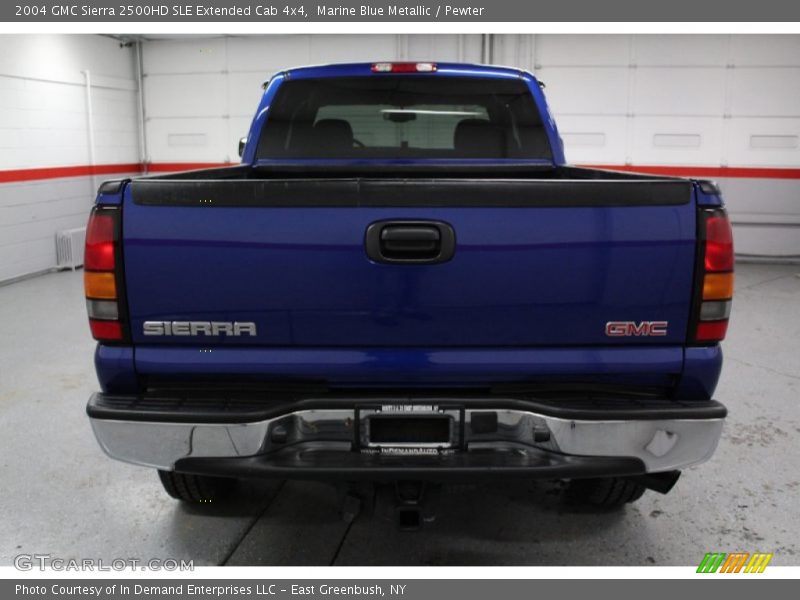 Marine Blue Metallic / Pewter 2004 GMC Sierra 2500HD SLE Extended Cab 4x4