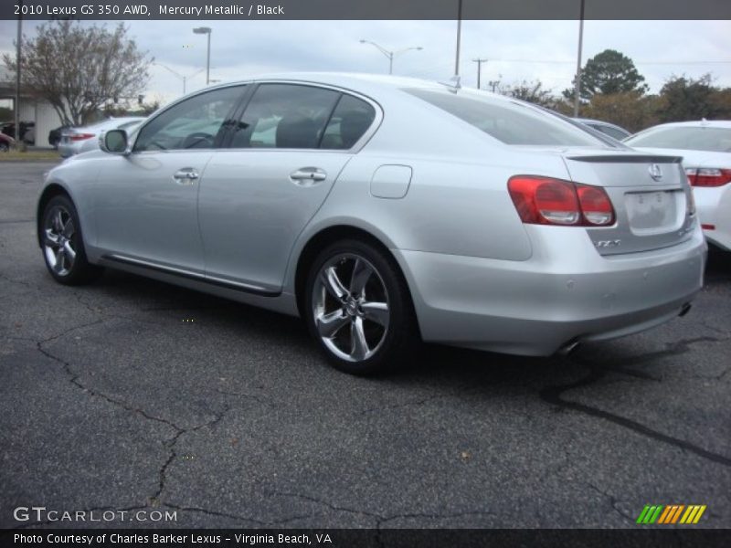 Mercury Metallic / Black 2010 Lexus GS 350 AWD