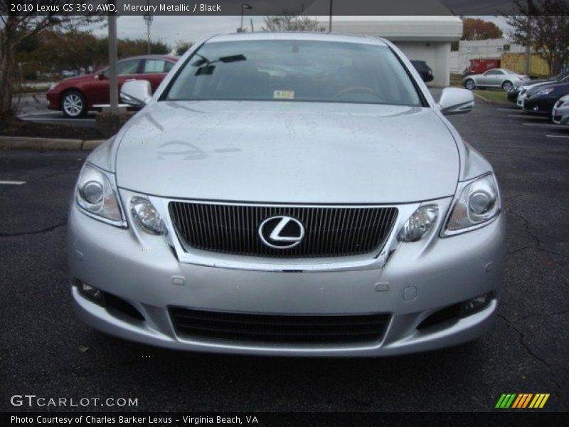 Mercury Metallic / Black 2010 Lexus GS 350 AWD