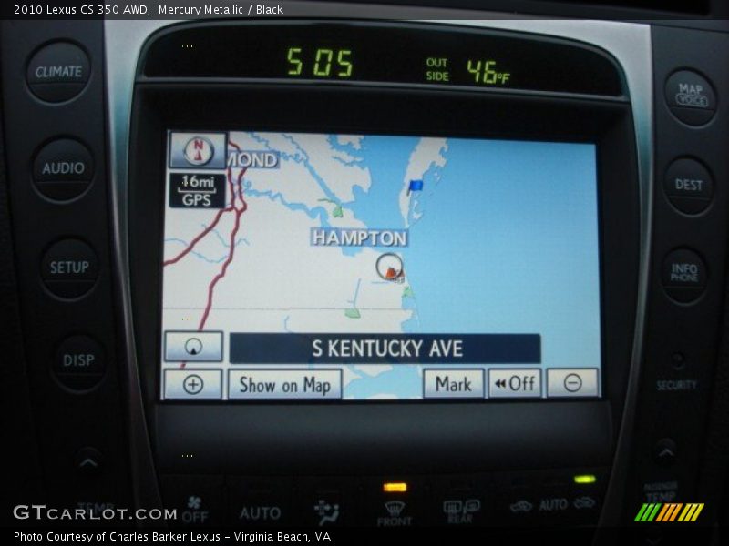 Mercury Metallic / Black 2010 Lexus GS 350 AWD