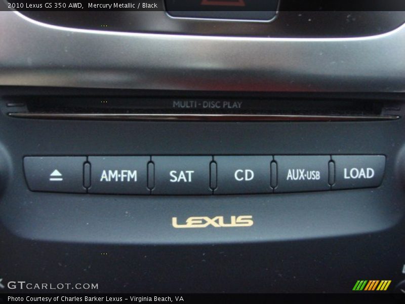 Mercury Metallic / Black 2010 Lexus GS 350 AWD
