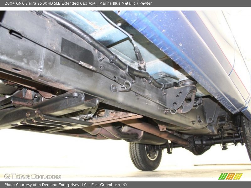 Undercarriage of 2004 Sierra 2500HD SLE Extended Cab 4x4