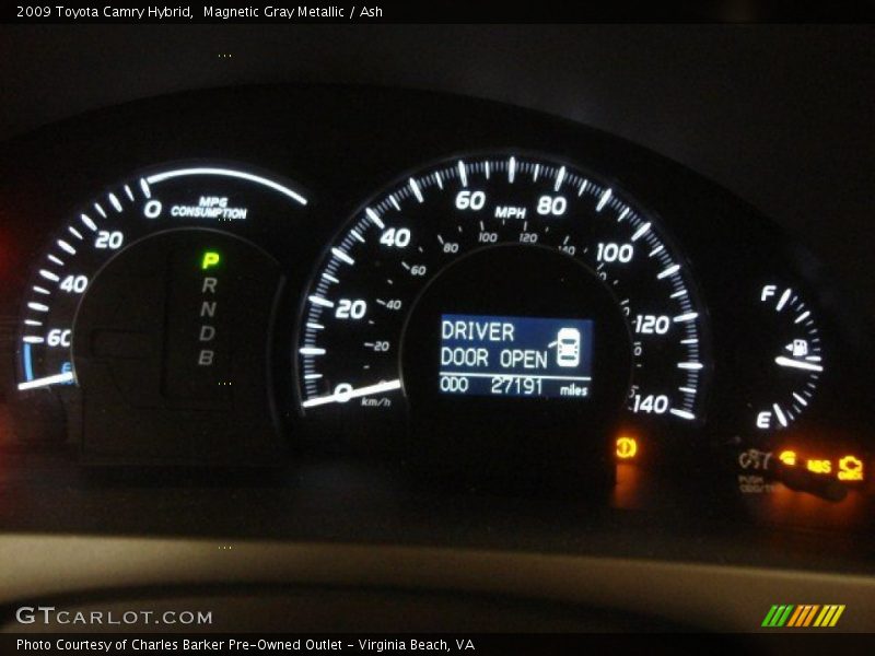 Magnetic Gray Metallic / Ash 2009 Toyota Camry Hybrid