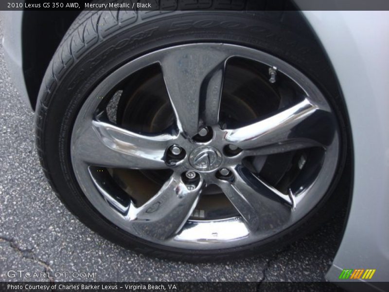 Mercury Metallic / Black 2010 Lexus GS 350 AWD