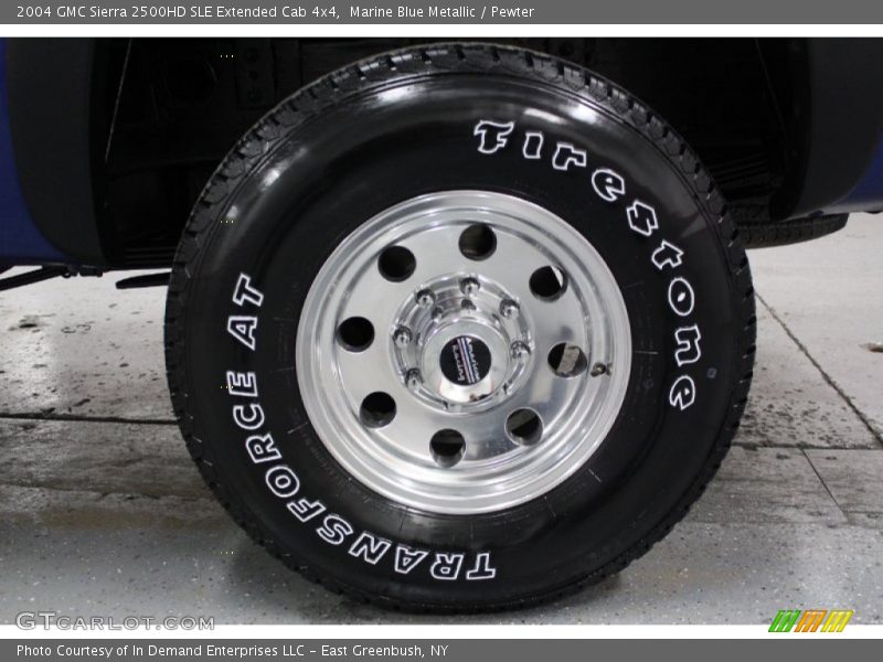 Marine Blue Metallic / Pewter 2004 GMC Sierra 2500HD SLE Extended Cab 4x4