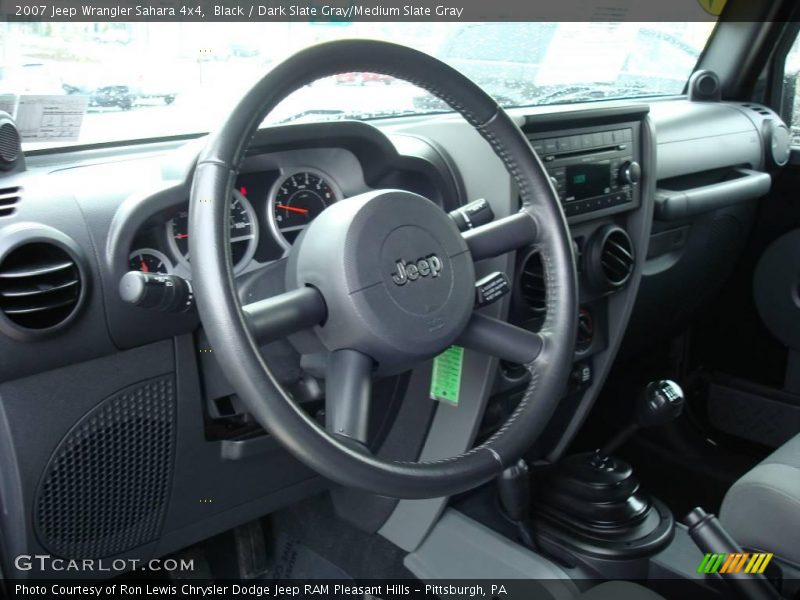 Black / Dark Slate Gray/Medium Slate Gray 2007 Jeep Wrangler Sahara 4x4