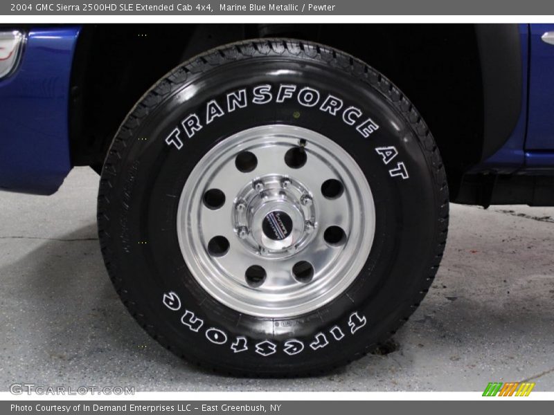 Marine Blue Metallic / Pewter 2004 GMC Sierra 2500HD SLE Extended Cab 4x4