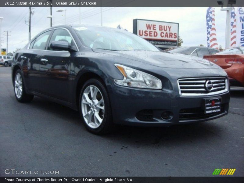 Ocean Gray / Charcoal 2012 Nissan Maxima 3.5 S