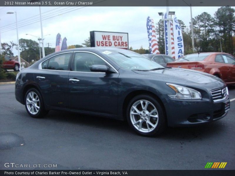 Ocean Gray / Charcoal 2012 Nissan Maxima 3.5 S