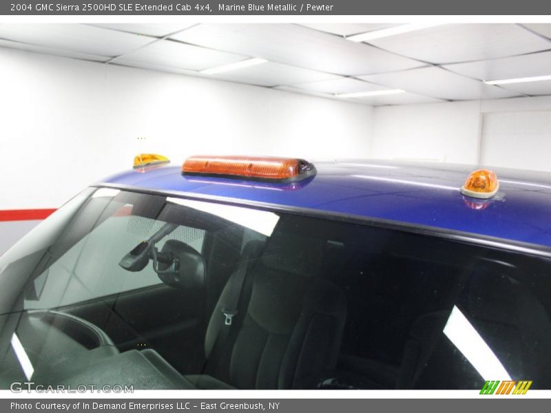 Marine Blue Metallic / Pewter 2004 GMC Sierra 2500HD SLE Extended Cab 4x4
