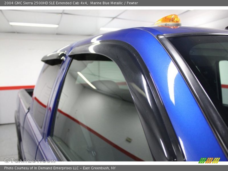 Marine Blue Metallic / Pewter 2004 GMC Sierra 2500HD SLE Extended Cab 4x4